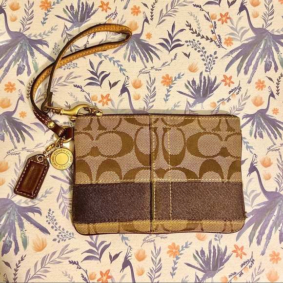 Coach Handbags - Tan/Beige Coach Wristlet